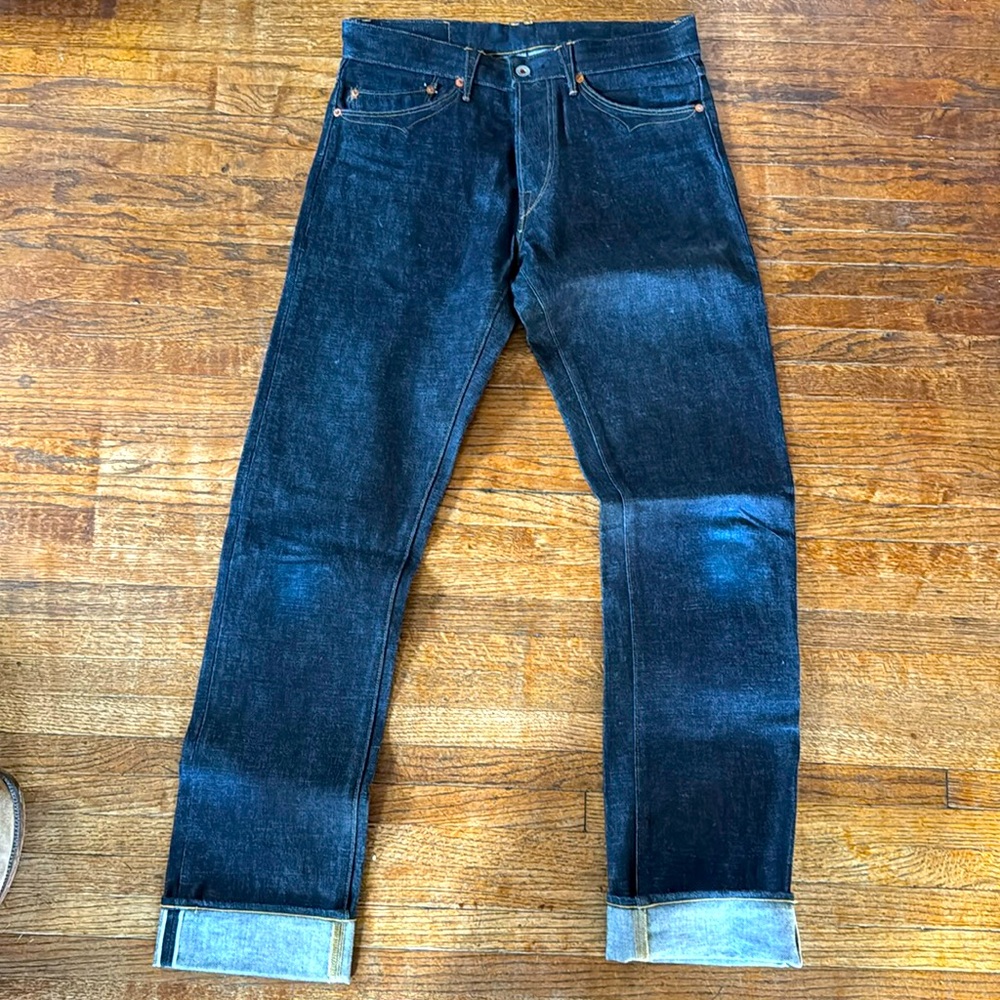 Stevenson Overall Co. Selvedge Indigo Denim 340 Calistoga Jean slim straight 28